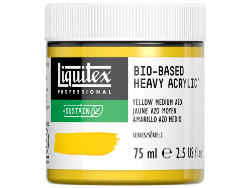 Bio-Based acrylic paint - Liquitex - Yellow Medium Azo, 75 ml