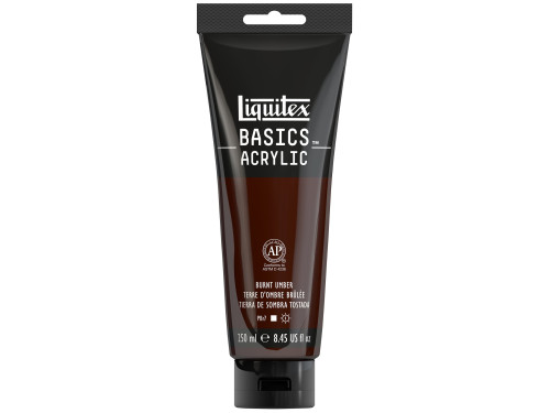 Basics Acrylic paint - Liquitex - Burnt Umber, 250 ml