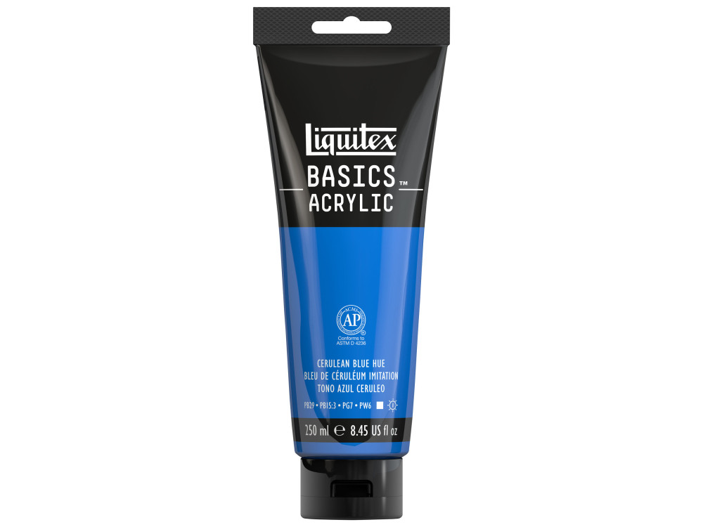 Farba akrylowa Basics Acrylic - Liquitex - Cerulean Blue Hue, 250 ml
