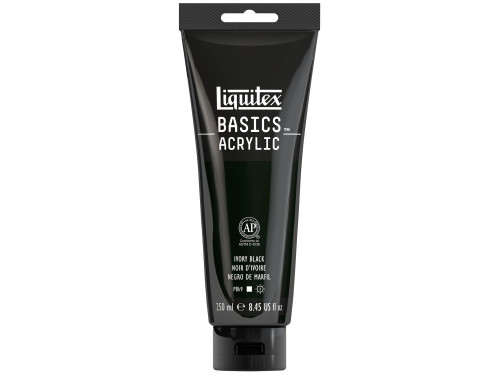 Farba akrylowa Basics Acrylic - Liquitex - Ivory Black, 250 ml