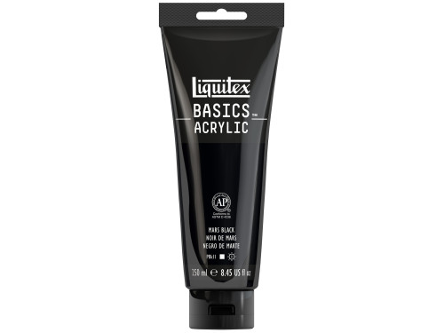 Farba akrylowa Basics Acrylic - Liquitex - Mars Black, 250 ml