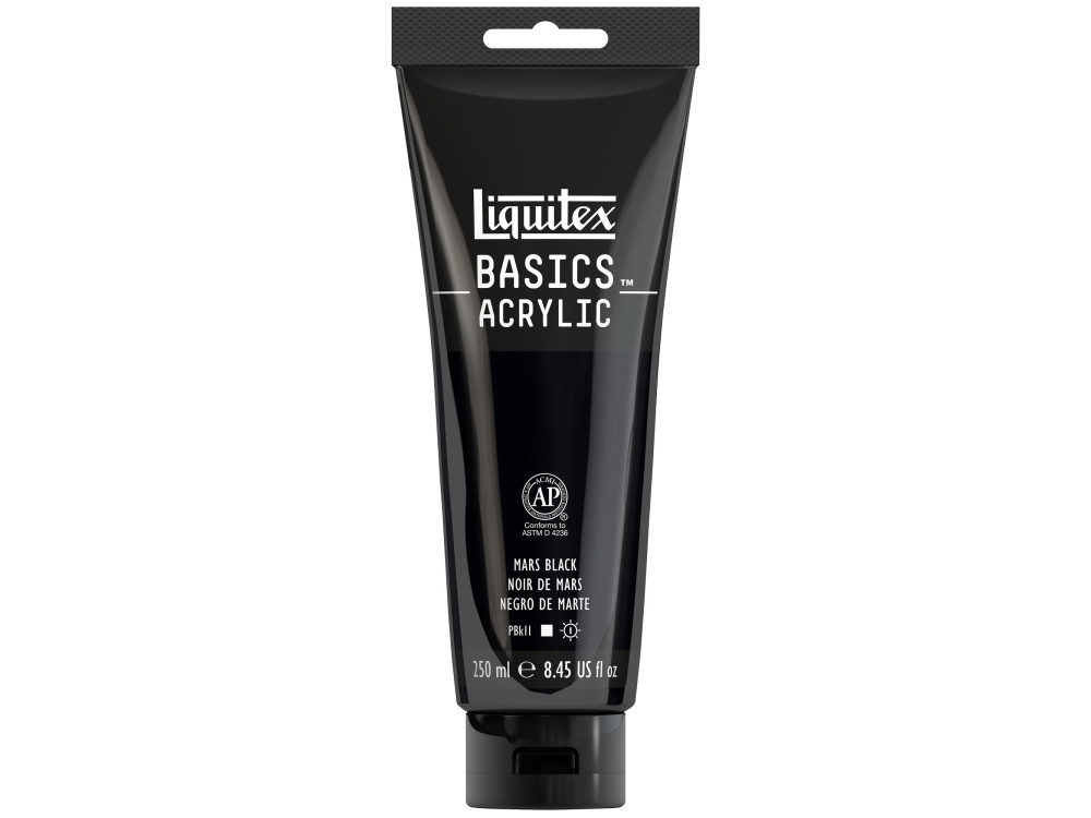 Basics Acrylic paint - Liquitex - Mars Black, 250 ml
