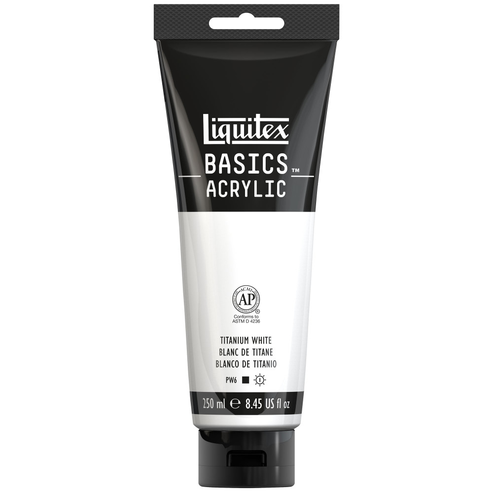 Basics Acrylic paint - Liquitex - Titanium White, 250 ml