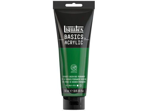 Farba akrylowa Basics Acrylic - Liquitex - Hooker's Green Hue Permanent, 250 ml