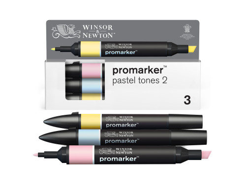 Zestaw Promarker - Winsor & Newton - Pastel Tones 2, 3 szt.