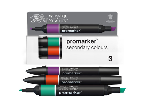 Zestaw Promarker - Winsor & Newton - Secondary Colours, 3 szt.