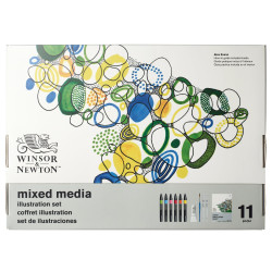 Mixed Media Illustration Set - Winsor & Newton - 11 pcs.