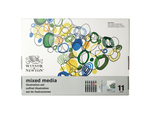 Zestaw artystyczny Mixed Media Illustration - Winsor & Newton - 11 szt.