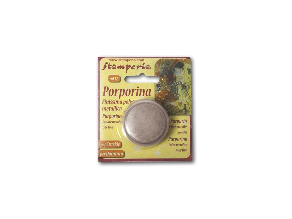 Metallic Purpurin Powder 15ml Stamperia - Silver