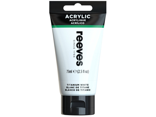 Acrylic paint - Reeves - Titanium White, 75 ml