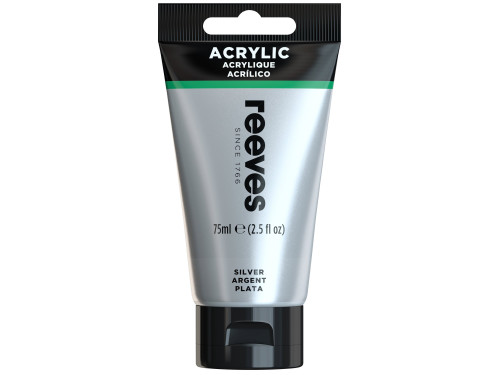 Acrylic paint - Reeves - Silver, 75 ml