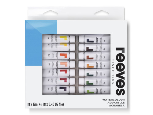 Set of watercolor paints - Reeves - 18 x 12 ml