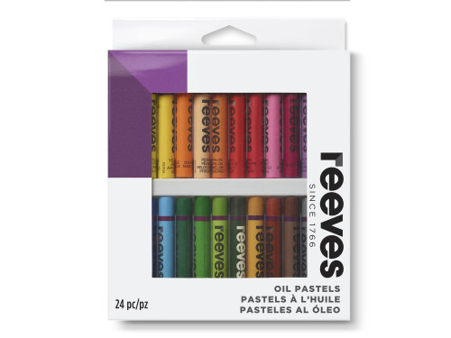 Zestaw pasteli olejnych - Reeves - 24 kolory