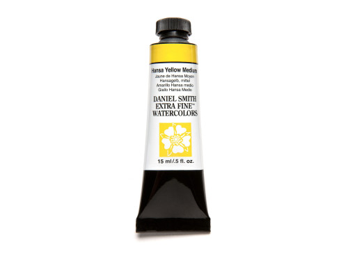 Extra Fine Watercolor paint - Daniel Smith - Hansa Yellow Medium, 15 ml