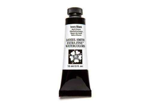 Extra Fine Watercolor paint - Daniel Smith - Ivory Black, 15 ml