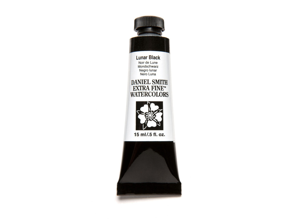 Extra Fine Watercolor paint - Daniel Smith - Lunar Black, 15 ml