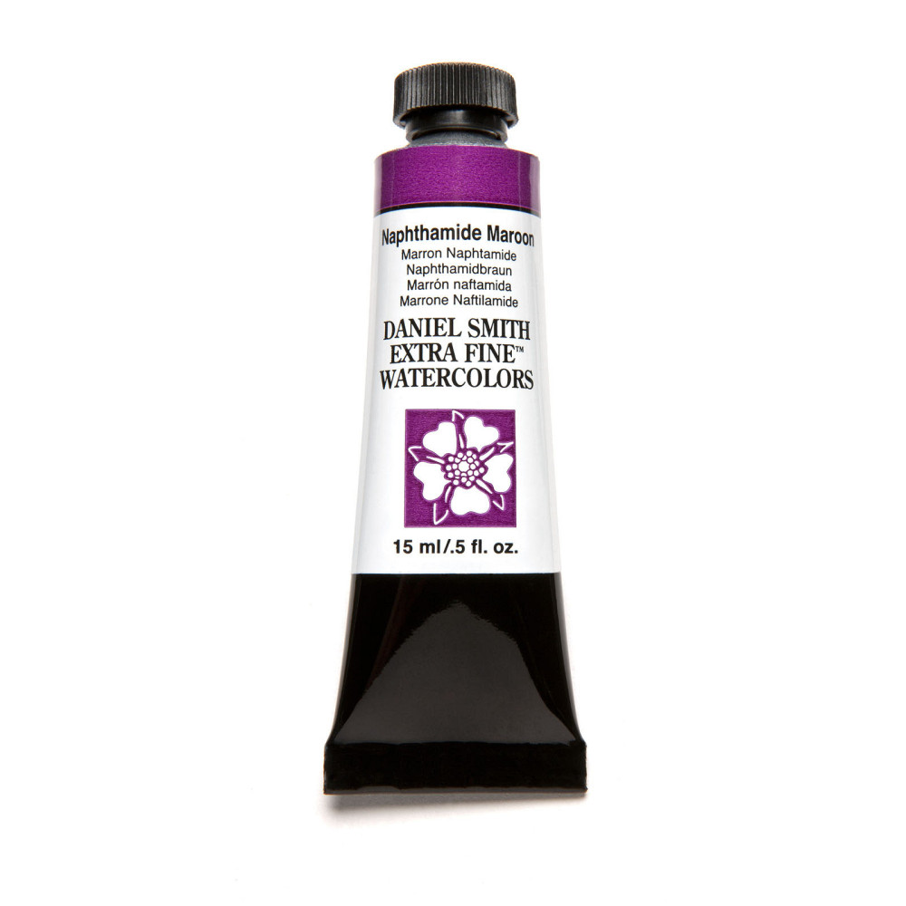 Extra Fine Watercolor paint - Daniel Smith - Napthamide Maroon, 15 ml