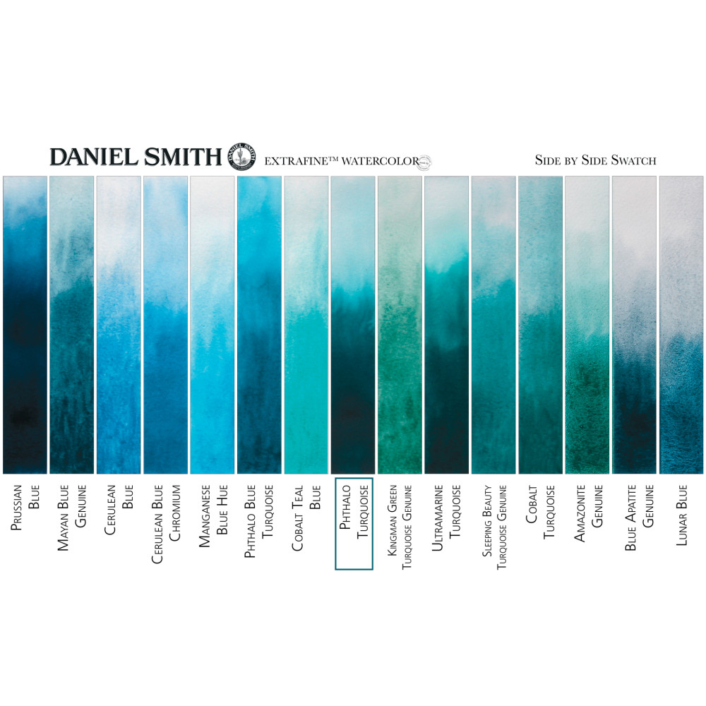 Extra Fine Watercolor paint - Daniel Smith - Phthalo Turquoise, 15 ml