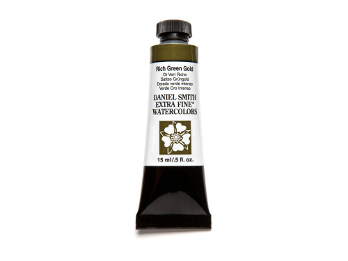 Extra Fine Watercolor paint - Daniel Smith - Rich Green Gold, 15 ml