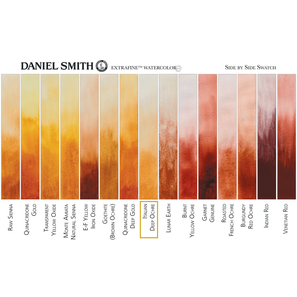 Extra Fine Watercolor paint - Daniel Smith - Italian Deep Ochre, 15 ml