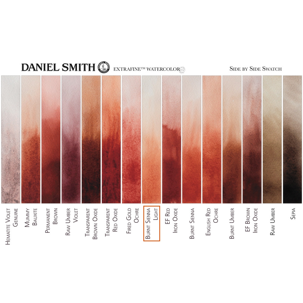 Extra Fine Watercolor paint - Daniel Smith - Burnt Sienna Light, 15 ml