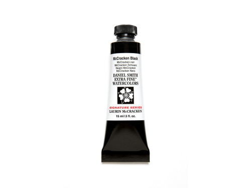 Extra Fine Watercolor paint - Daniel Smith - McCracken Black, 15 ml