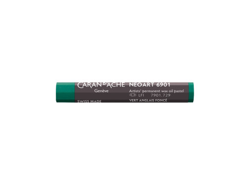 Neoart 6901 artist's wax oil pastel - Caran d'Ache - 729, Dark English Green