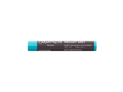 Neoart 6901 artist's wax oil pastel - Caran d'Ache - 671, Chrysocolla Blue