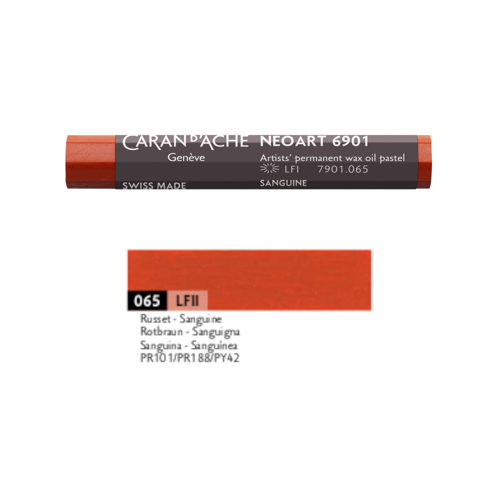 Pastel woskowo-olejny Neoart 6901 - Caran d'Ache - 065, Russet
