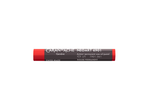Neoart 6901 artist's wax oil pastel - Caran d'Ache - 061, Permanent Red