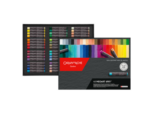 Set of Neoart 6901 artist's wax oil pastels - Caran d'Ache - 48 pcs.
