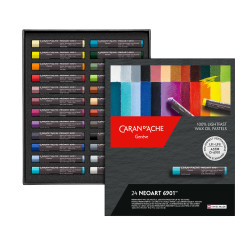 Zestaw pasteli woskowo-olejnych Neoart 6901 - Caran d'Ache - 24 kolory