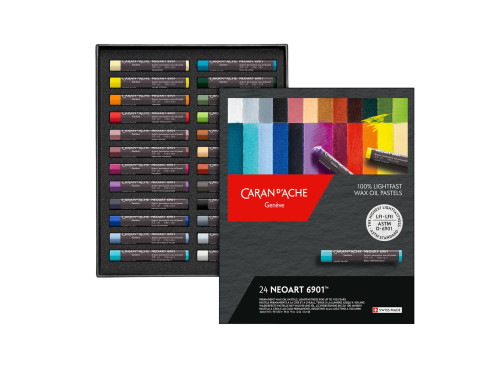 Set of Neoart 6901 artist's wax oil pastels - Caran d'Ache - 24 pcs.