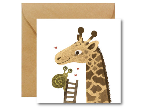 Greeting card - Hi Little - Wolno Kochać, 14,5 x 14,5 cm