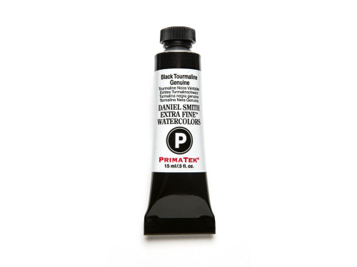 Extra Fine PrimaTek Watercolor paint - Daniel Smith - Black Tourmaline Genuine, 15 ml