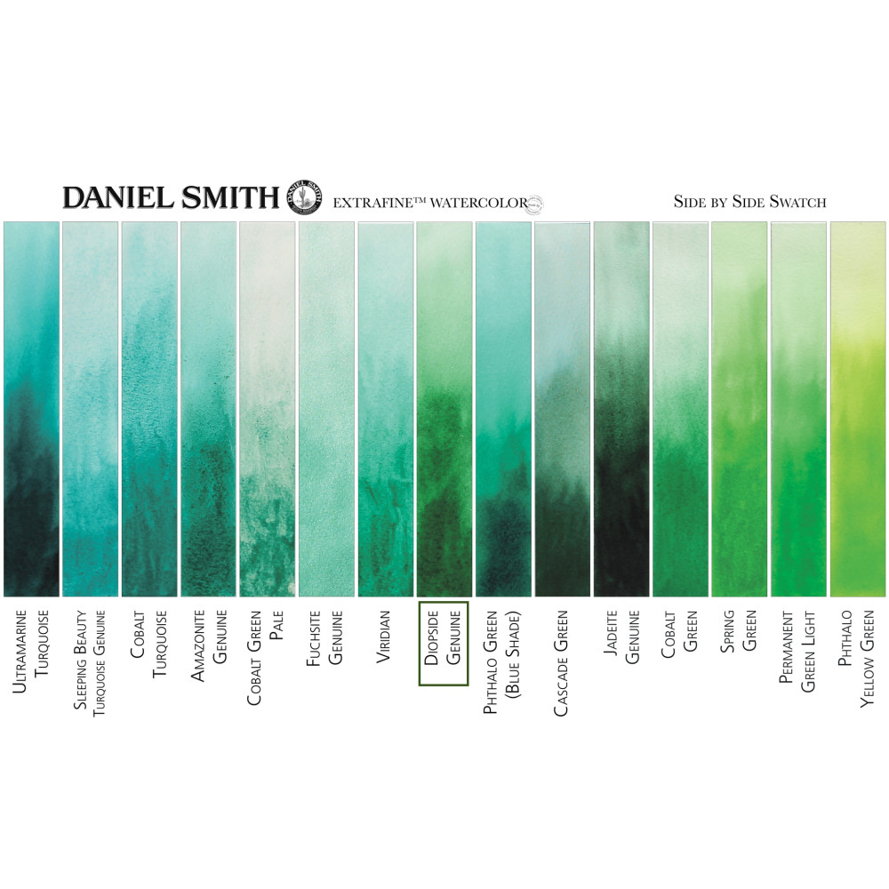 Extra Fine PrimaTek Watercolor paint - Daniel Smith - Diopside Genuine, 15 ml