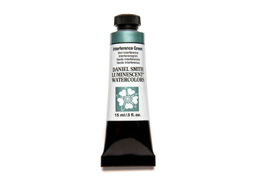 Extra Fine Luminescent Watercolor paint - Daniel Smith - Interference Green, 15 ml