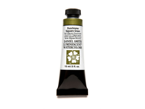 Extra Fine Luminescent Watercolor paint - Daniel Smith - Duochrome Saguaro Green, 15 ml