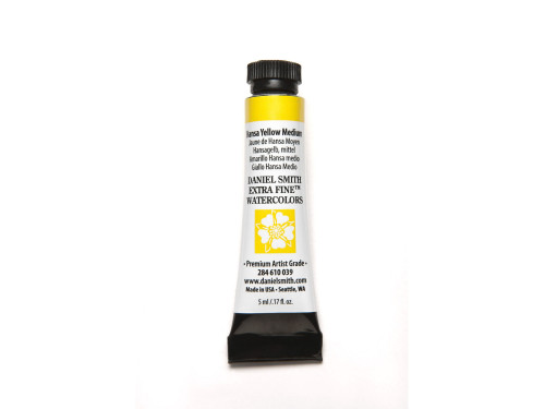 Extra Fine Watercolor paint - Daniel Smith - Hansa Yellow Medium, 5 ml
