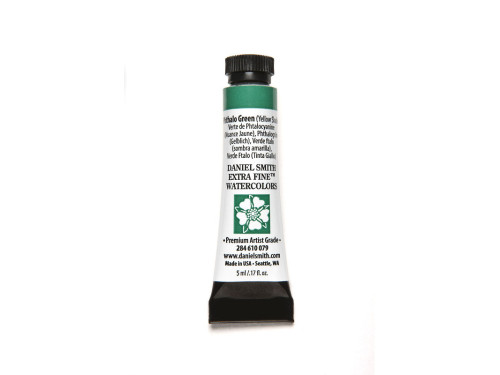 Extra Fine Watercolor paint - Daniel Smith - Phthalo Green (Yellow Shade), 5 ml
