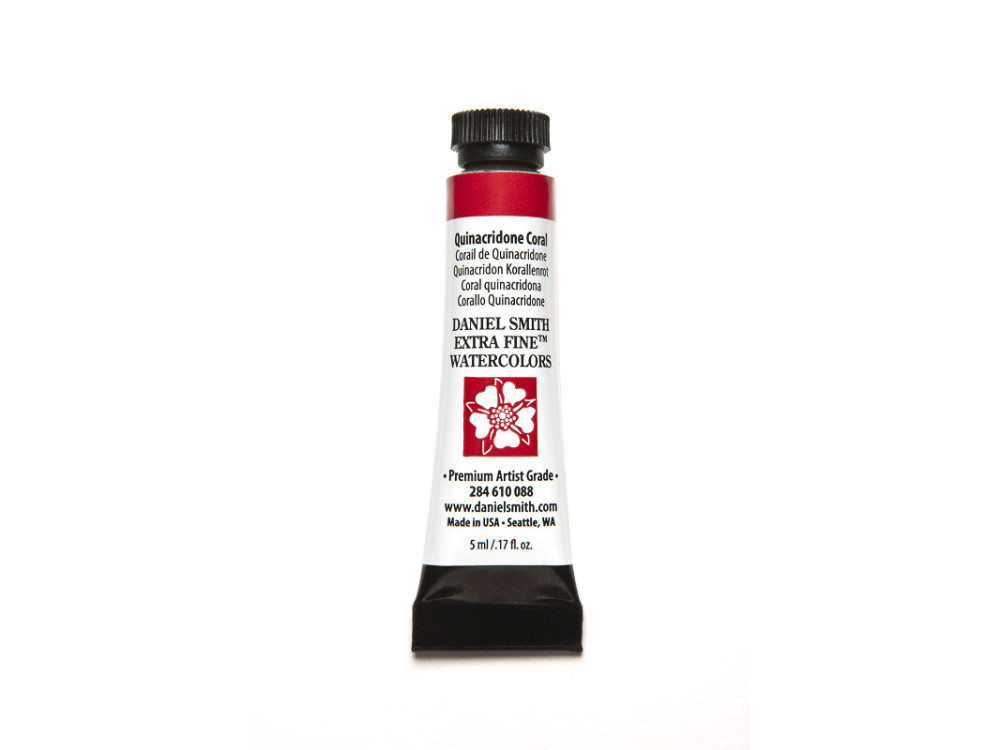 Extra Fine Watercolor paint - Daniel Smith - Quinacridone Coral, 5 ml