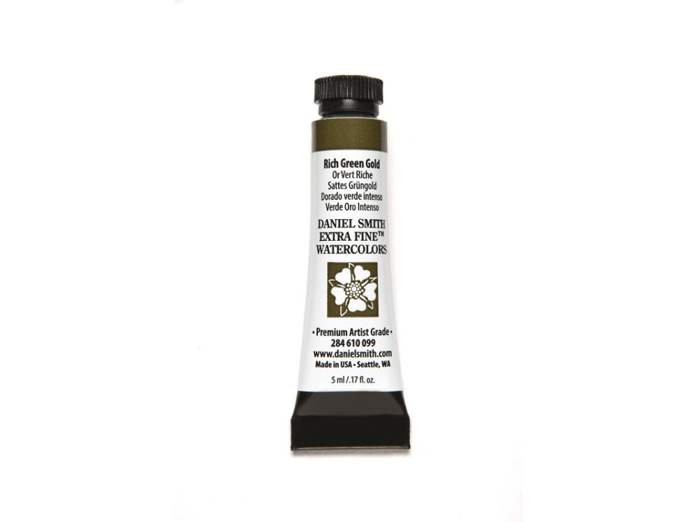 Farba akwarelowa Extra Fine - Daniel Smith - Rich Green Gold, 5 ml