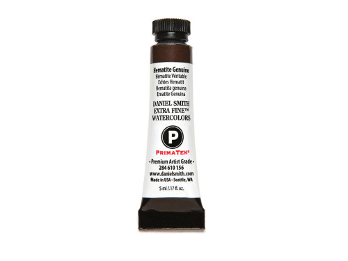 Extra Fine PrimaTek Watercolor paint - Daniel Smith - Hematite Genuine, 5 ml