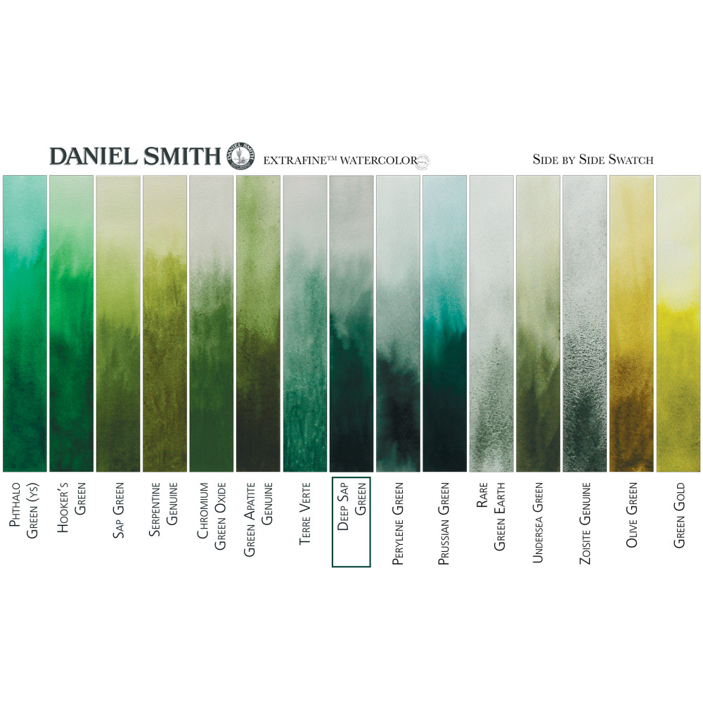 Extra Fine Watercolor paint - Daniel Smith - Deep Sap Green, 5 ml