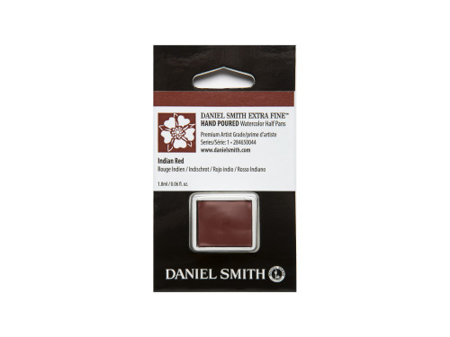 Extra Fine Watercolor paint half pan - Daniel Smith - Indian Red
