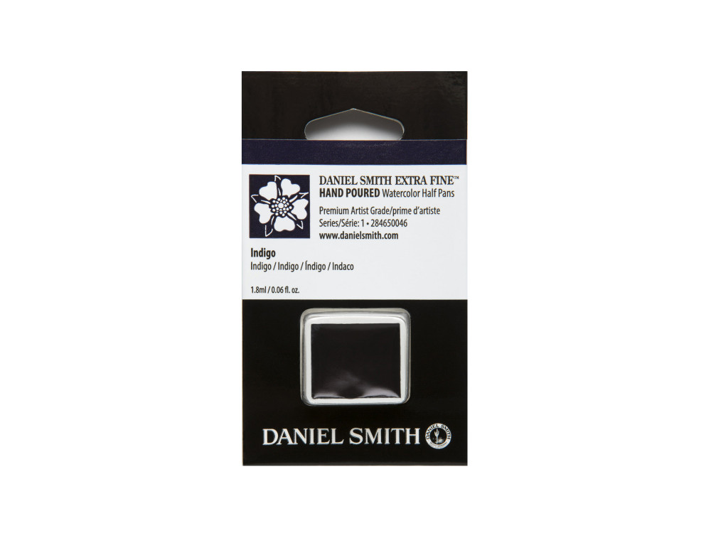 Extra Fine Watercolor paint half pan - Daniel Smith - Indigo