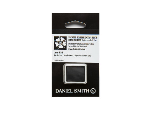 Extra Fine Watercolor paint half pan - Daniel Smith - Lunar Black