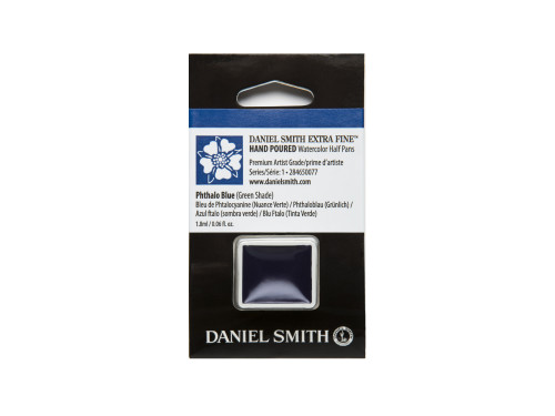 Extra Fine Watercolor paint half pan - Daniel Smith - Phthalo Blue (Green Shade)