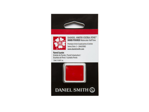 Extra Fine Watercolor paint half pan - Daniel Smith - Pyrrol Scarlet