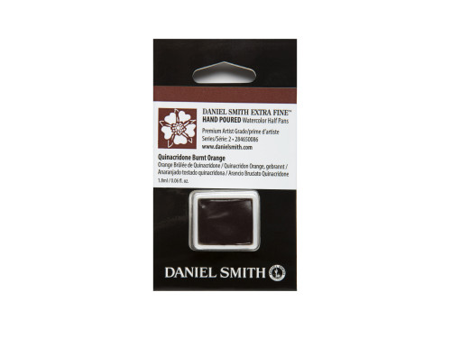 Extra Fine Watercolor paint half pan - Daniel Smith - Quinacridone Burnt Orange